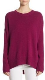 Theory - Karenia Cashmere Sweater Fuschia at Saks Fifth Avenue